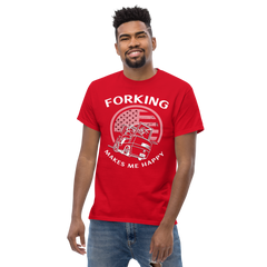 Vintage American Forklift, Forking Makes Me Happy WW Classic tee