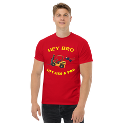 Forklift Superhero Hey Bro Lift Like a Pro Classic tee