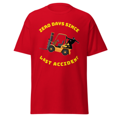 Forklift Ninja Zero Days Since Last Accident GY Classic tee