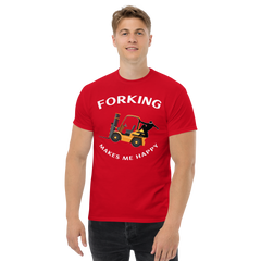 Forklift Ninja Forking Makes Me Happy GW Classic T-Shirt