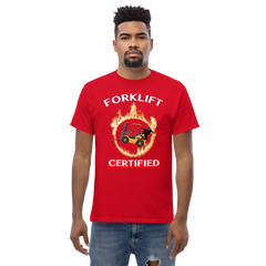 Forklift Ninja in Flames Forklift Certified GW Classic tee