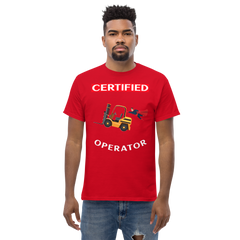 Forklift Superhero Certified Forklift Operator GW Classic tee