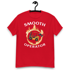 Forklift Superhero in Flames Smooth Operator GW Classic tee