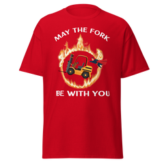 Forklift Superhero in Flames, May the Fork Be with You GW Classic tee