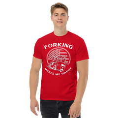 Vintage American Forklift, Forking Makes Me Happy WW Classic tee