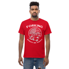 Vintage American Forklift, Forking Makes Me Happy WW Classic tee