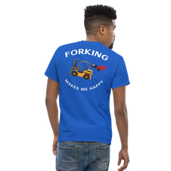 Forklift Superhero Forking Makes Me Happy GW Classic tee