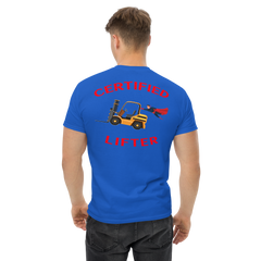 Forklift Superhero Certified Forklift Lifter GR Classic tee