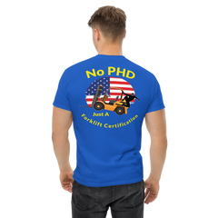 American Forklift Ninja No PHD Just A Forklift Certification GY Classic tee