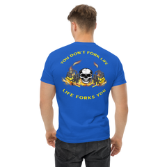 Twin Forklift In, You Don't Fork Life, Life Forks You YY Classic tee