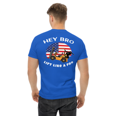 American Forklift Ninja, Hey Bro Lift Like a Pro BGW Classic tee