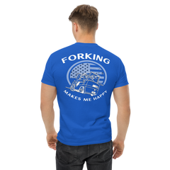 Vintage American Forklift, Forking Makes Me Happy BWW Classic tee