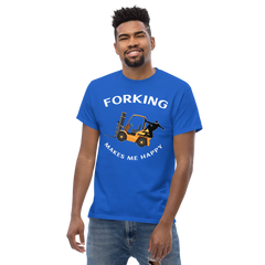 Forklift Ninja Forking Makes Me Happy GW Classic T-Shirt