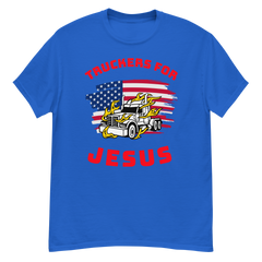 American Trucker in Flames Truckers for Jesus WR Classic tee