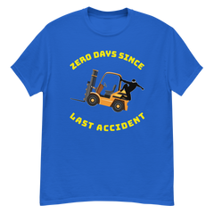 Forklift Ninja Zero Days Since Last Accident GY Classic tee