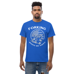 Vintage American Forklift, Forking Makes Me Happy WW Classic tee