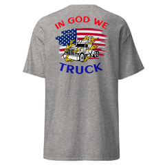 American Trucker in Flames In God WE Truck RWB Classic tee