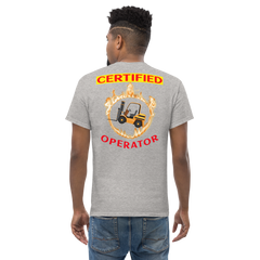 Forklift in Flames, Certified Forklift Operator GR Classic tee