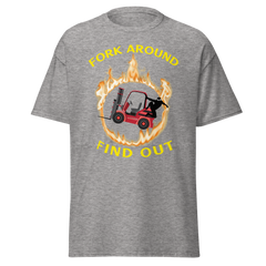 Forklift Ninja in Flames Fork Around Find Out RY Classic tee