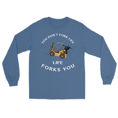 Forklift Ninja You Don't Fork Life, Life Forks You GW Long Sleeve Shirt