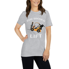 Forklift Ninja You Should Lift GW Short-Sleeve Unisex T-Shirt