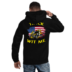 American Trucker Truck Wit Me BlkY Unisex Hoodie