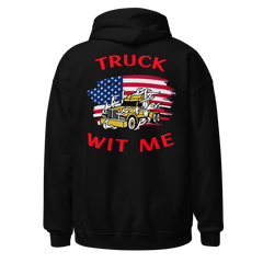 American Trucker Truck Wit Me GR Unisex Hoodie