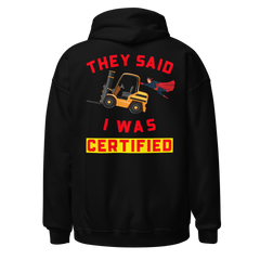 Forklift Superhero Forklift Certified GR Unisex Hoodie