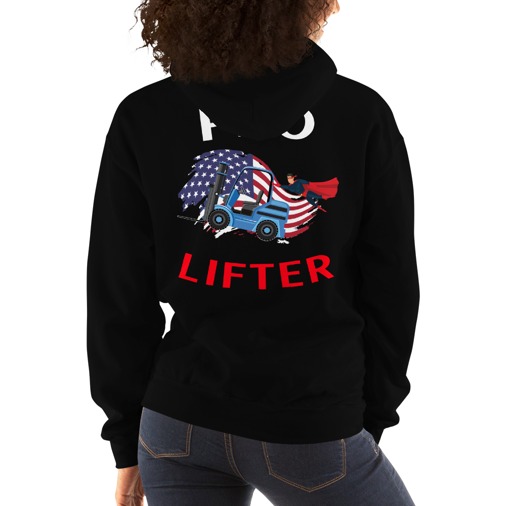 American Forklift Superhero Pro Lifter WBR Unisex Hoodie