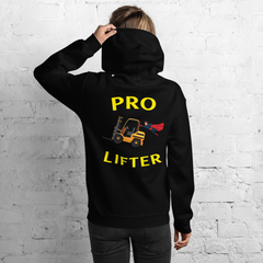 Forklift Superhero Pro Lifter GY Unisex Hoodie