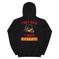 Forklift Ninja Forklift Certified GR Unisex Hoodie