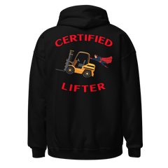 Forklift Superhero Certified Forklift Lifter GR Unisex Hoodie