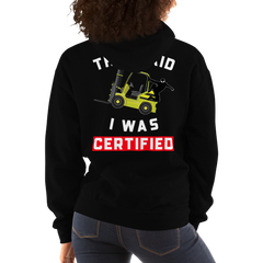 Forklift Ninja Forklift Certified YW Unisex Hoodie