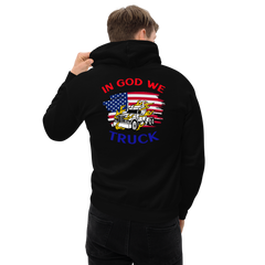 American Trucker in Flames In God We Truck RWB Unisex Hoodie