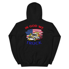 American Trucker in Flames In God We Truck RWB Unisex Hoodie