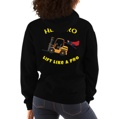 Forklift Superhero Hey Bro Lift Like a Pro GY Unisex Hoodie