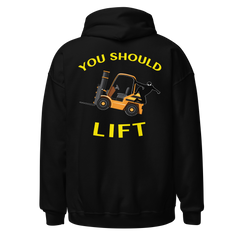 Forklift Ninja You Should Lift GY Unisex Hoodie