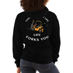 Forklift Ninja You Don't Fork Life, Life Forks You GW Unisex Hoodie