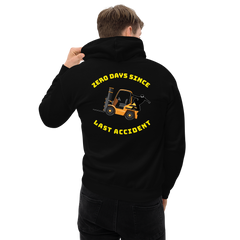 Forklift Ninja Zero Days Since Last Accident GY Unisex Hoodie