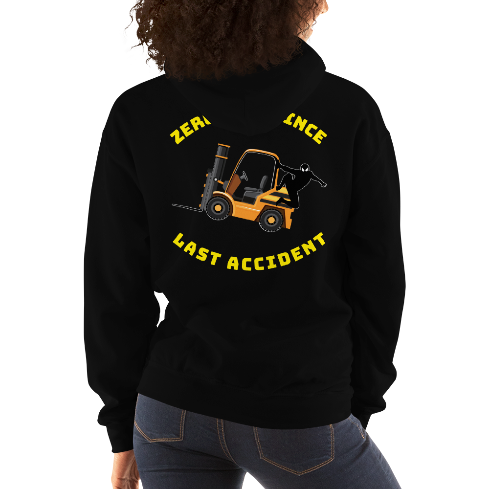 Forklift Ninja Zero Days Since Last Accident GY Unisex Hoodie