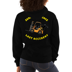 Forklift Ninja Zero Days Since Last Accident GY Unisex Hoodie