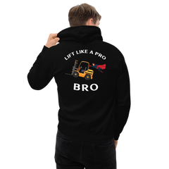 Forklift Superhero Lift Like a Pro Bro GW Unisex Hoodie