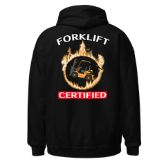 Forklift Ninja in Flames Forklift Certified GW Unisex Hoodie