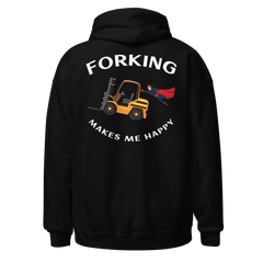 Forklift Superhero Forking Makes Me Happy GW Unisex Hoodie