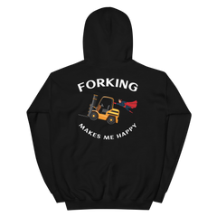 Forklift Superhero Forking Makes Me Happy GW Unisex Hoodie