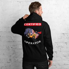 American Forklift Superhero Certified Forklift Operator GW Unisex Hoodie