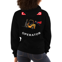 Forklift Superhero Certified Forklift Operator GW Unisex Hoodie