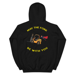 Forklift Superhero, May the Fork Be with You BGY Unisex Hoodie