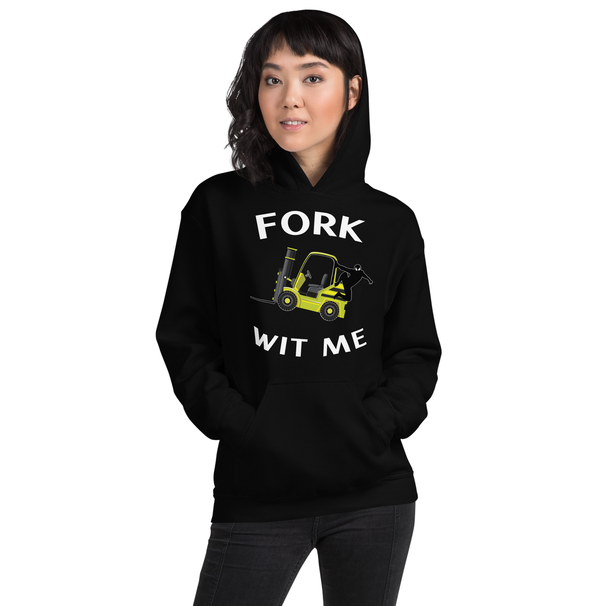 Forklift Ninja Fork Wit Me YW Unisex Hoodie