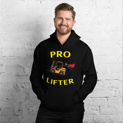 Forklift Superhero Pro Lifter GY Unisex Hoodie